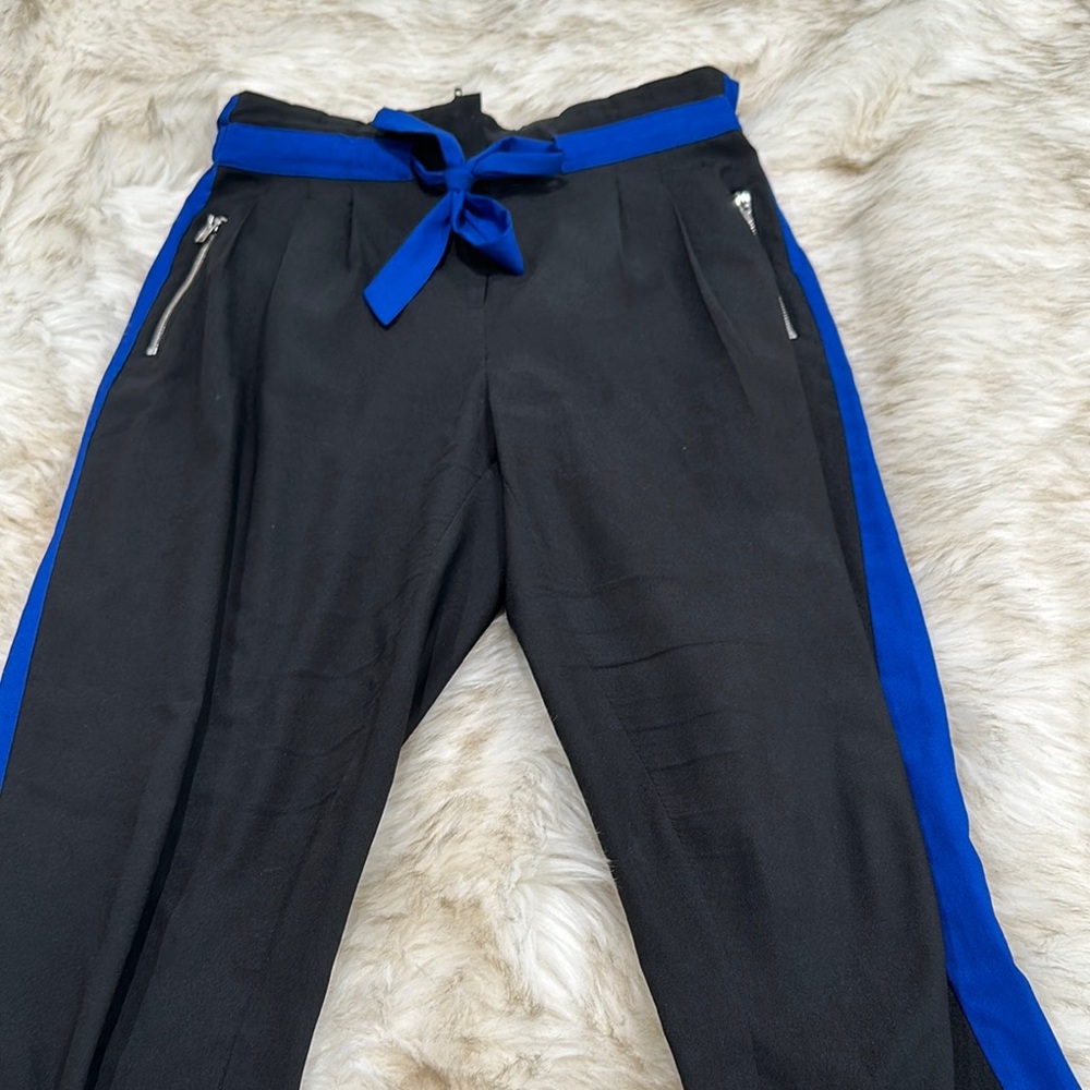 bebe Black and Blue Pants